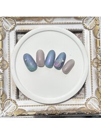 紫陽花ネイル