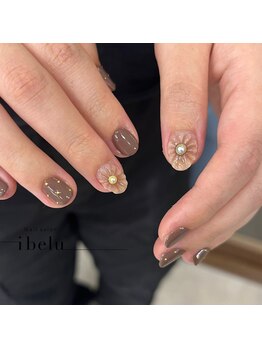 イベル 船橋店(ibelu)/ぷっくりフラワーネイル