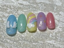ネイルサロン メイプル(Nail Salon maple)/ゆめかわ レインボー
