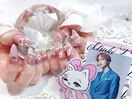 藤原樹くんイニシャルネイル