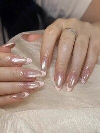 ミラーフレンチネイル