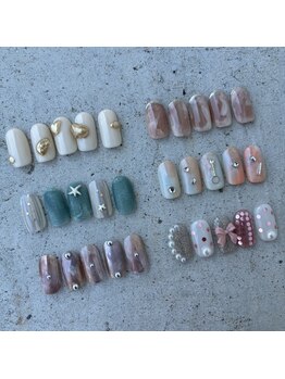 アンドサロン(And..salon)の写真/【ショートネイル派必見】お仕事や家事で爪を伸ばせない方も◎短い爪だからこそ可愛いデザインをご提案♪