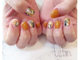 カジュアル秋ネイル