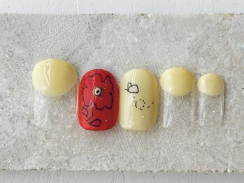 カラ ネイル 中津店(calla nail)/蜜蜂とお花