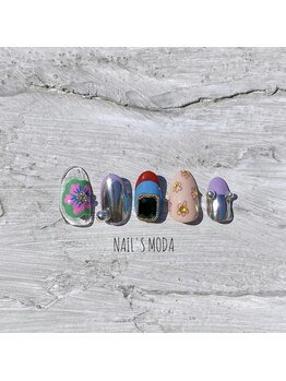 ネイルズ モダ(NAIL'S MODA)/5月の新作2/ファンシーフラワー