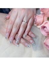 ヘブン ネイル 鶯谷(HEAVEN Nail)/シルバーフレンチネイル