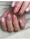 pinkビジューデザイン