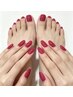 Hand+Foot・夏限定・ワンカラーor フラッシュネイル