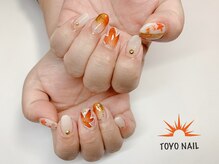 トヨネイル(TOYO NAIL)/紅葉ネイル☆