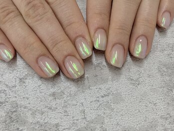 ネイルサロン ドゥ(Nail Salon Doux)/(平田)オーロラミラーネイル