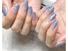 モンルポ 大阪梅田店(MonRepos)/ブルーグレー　グラデーション