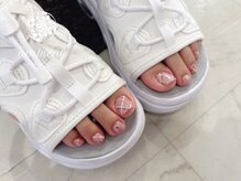 ネイルスタジオ アンビエント 表町店(Nail Studio ambient)/フットネイル チェック柄