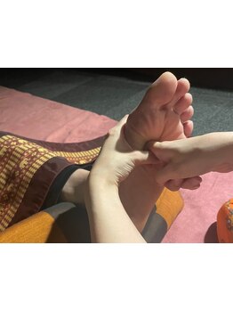 足つぼを刺激したい