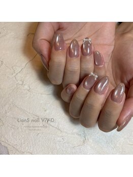 リアンスネイル ヴィヴィッド 岡山店(LianS nail ViViD)/マグネット＋パーツ