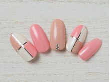 ア ネイル(A nail)/ブロックカラー【つけ放題】