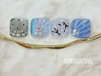アムールラッシュ 新宿店(Amour lash)/フット 親指アートコース