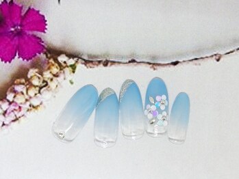 ネイルライフ(NailLife)/グラデお花