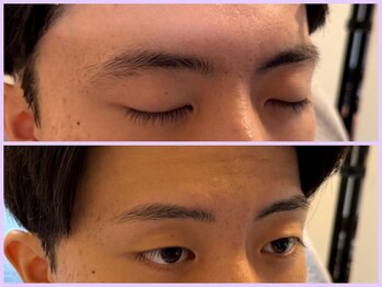 スリーピース(3Peace)/ストレートアーチ眉Before/After