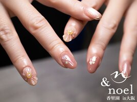 秋のぷっくりお花ネイル♪