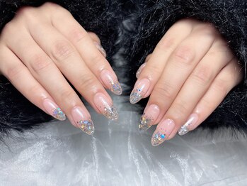 キュウキュウ(99-QQ)/長さだし　ラメグラデーション