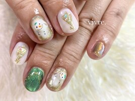 雪だるま/マグネットネイル