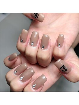 ミント(Mint.)/ベージュカラー◇ジェルネイル