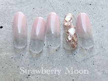 サロンストロベリームーン(Salon Strawberry Moon)/シェルアートネイル　￥6980