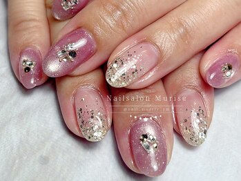 【ちゅるキラ☆ピンクネイル】