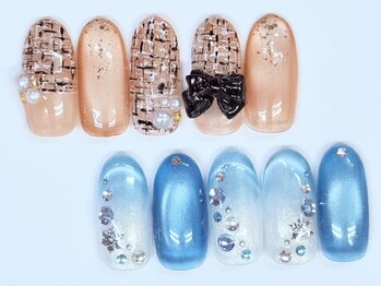 ジュエル(Jewel)の写真/見惚れる指先でモチベーションUP♪高技術のベテランネイリスト揃いの実力派!【カラグラorワンカラー¥4700】