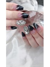 ネイルズ愛(Nail’s愛)/ラメグラデーションスカルプ