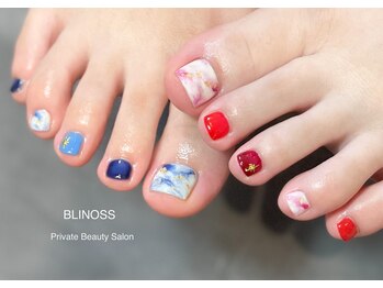 ブリノス(BLINOSS)/アシメカラー☆フットデザイン