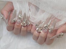 福ネイル(nail)の雰囲気(パーツの種類も豊富♪流行りのリボン/クロムございます)