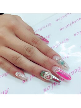 アイル ビューティーサロン(Airu Beauty Salon)/ミラーネイル*クロムパウダー