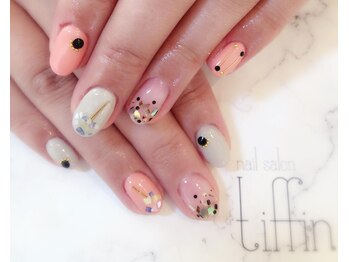 ネイルサロン ティフィン(tiffin)/ワイヤーミックスネイル