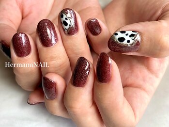 エルマナ ネイル(Hermana NAIL)/シンプルジェルart2本付