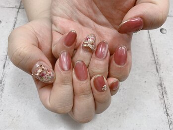 ネイル ビューティーマジック 葛西本店/押し花デザインネイル