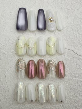 シュガー ネイルアンドアイ(sugar)の写真/オフケア込みの定額コース♪数種類の中からデザインお選びいただけます◎お爪のケアで、指先美人に♪