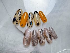 autumnニュアンスネイル