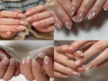 アルファシャルル 那覇 おもろまち(α.chalulu)の写真/【指先から日常を彩る♪】定額デザインも豊富◎日常に溶け込むシンプルネイルで上品さUP♪