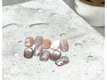 テテ 本店(tete)の写真/【ニュアンスデザインコース(オフ込)¥6300/サンプルの色変更OK】オシャレ女子の心をくすぐるデザインが多数