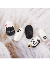 ラ カゼッタ(La casetta)/モコモコ猫ネイル