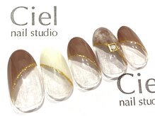 シエルネイルスタジオ 新宮店(Ciel nail studio)/ブラウンたいだいネイルデザイン