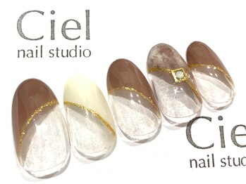 シエルネイルスタジオ 新宮店(Ciel nail studio)/ブラウンたいだいネイルデザイン