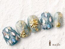アイネイルズ 横浜WEST店(I-nails)/モロッカン大理石　11500円