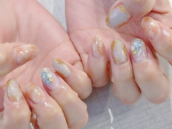 ラルネイル 大宮(Lull. nail)/*オレンジ*タイダイ*