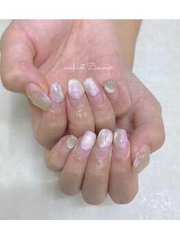 ネイルアート ジマー/クリアニュアンスコース¥6990