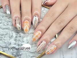 卒業式ネイル￥9900