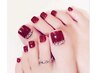 【FOOT SPA★フットバス付き6,500円】甘皮処理付き★ワンカラー★池袋ネイル