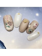 ラ カゼッタ(La casetta)/クリスマススノードームネイル