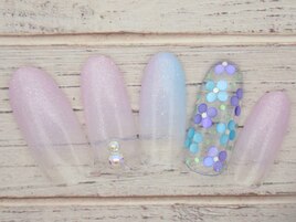 ＃梅雨ネイル＃紫陽花